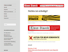 Tablet Screenshot of klaus-staeck.de